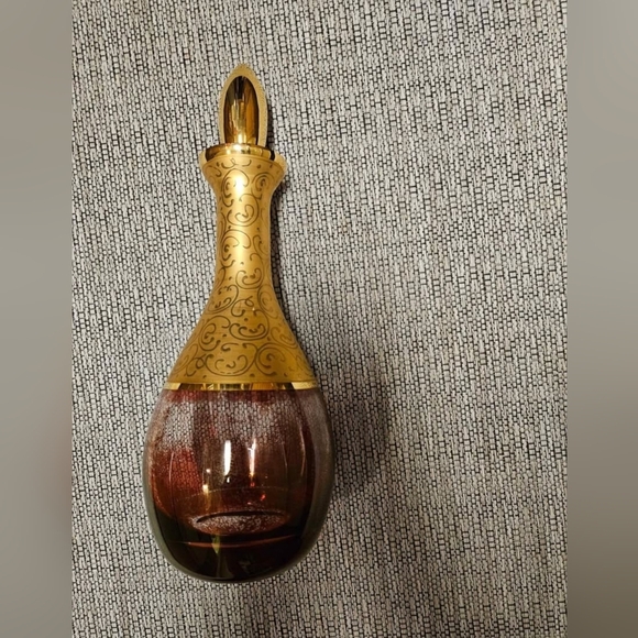 Rare Vintage Vecchia Amber Murano Blown Glass Decanter - Picture 2 of 6